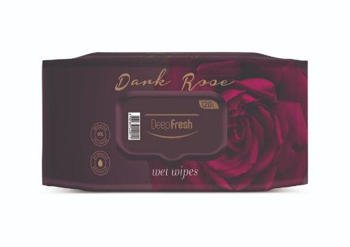 DEEP FRESH ISLAK HAVLU 100'LÜ KAPAKLI DARK ROSE resmi