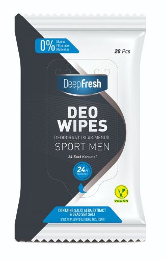 DEEP FRESH DEOWIPES ISLAK MENDİL MEN DİSPLAY  resmi