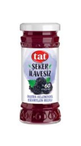 TAT RECEL BÖĞÜRTLEN ŞEKER İLAVESIZ 270 GR CAM resmi