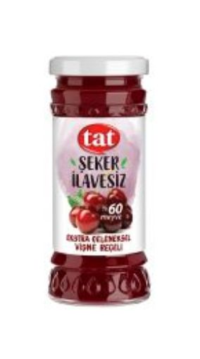 TAT RECEL VIŞNE SEKER İLAVESIZ 270 GR CAM resmi