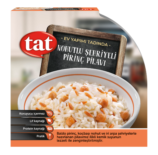 TAT PIRINÇ PİLAVI NOHUTLU ŞEHRİYELİ 200 GR resmi