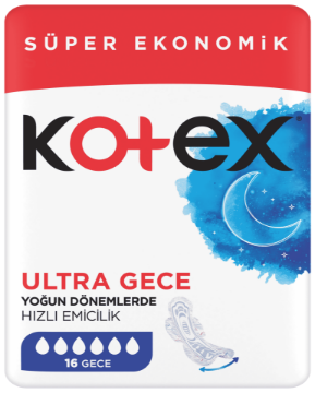 KOTEX ULTRA QUADRO GECE (16X12)      resmi