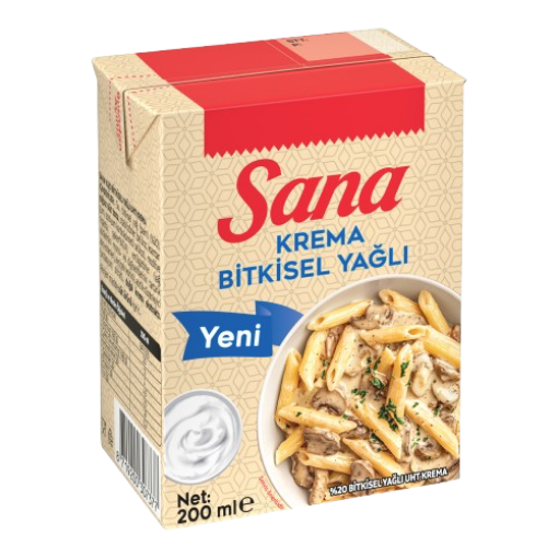 SANA BİTKİSEL KREMA  200 ML resmi