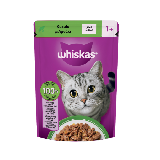 WHİSKAS KUZULU POŞET YAŞ MAMA   85G*28 resmi