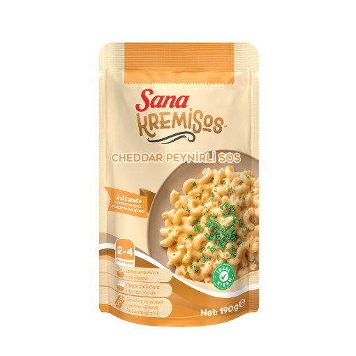 SANA KREMISOS CHEDDAR 8 x 190 GR resmi